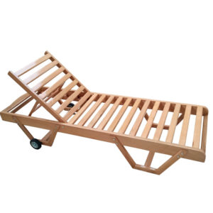 Lit de piscine en bois massif LP001